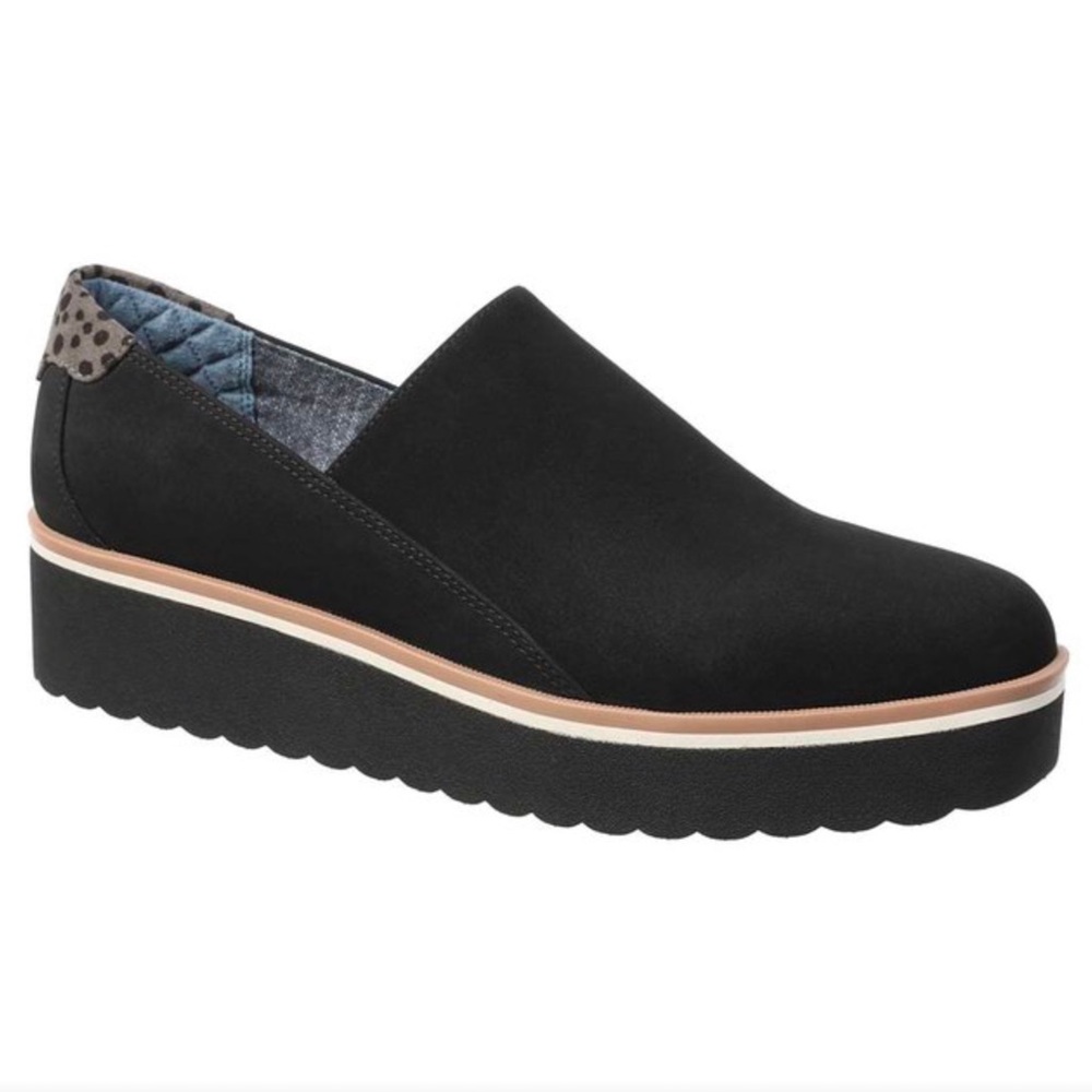 Dr. Scholl's Black Platform Loafers